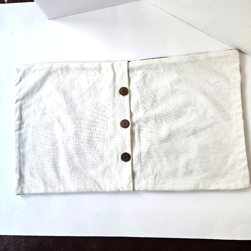 WEST ELM Embroidered Throw Pillow Cover 12